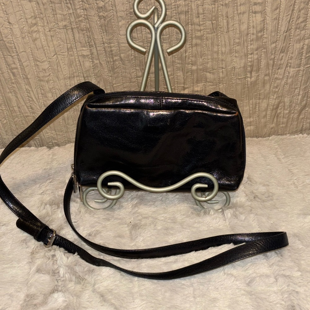 HOBO Elegant Black Leather Shoulder Bag